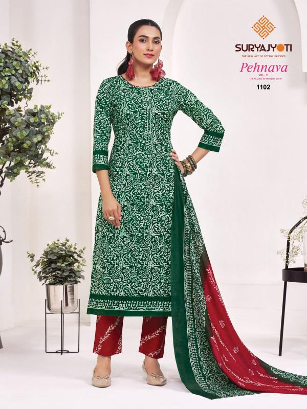 Suryajyoti pehnava vol 11 wholesale dress material in pimpri